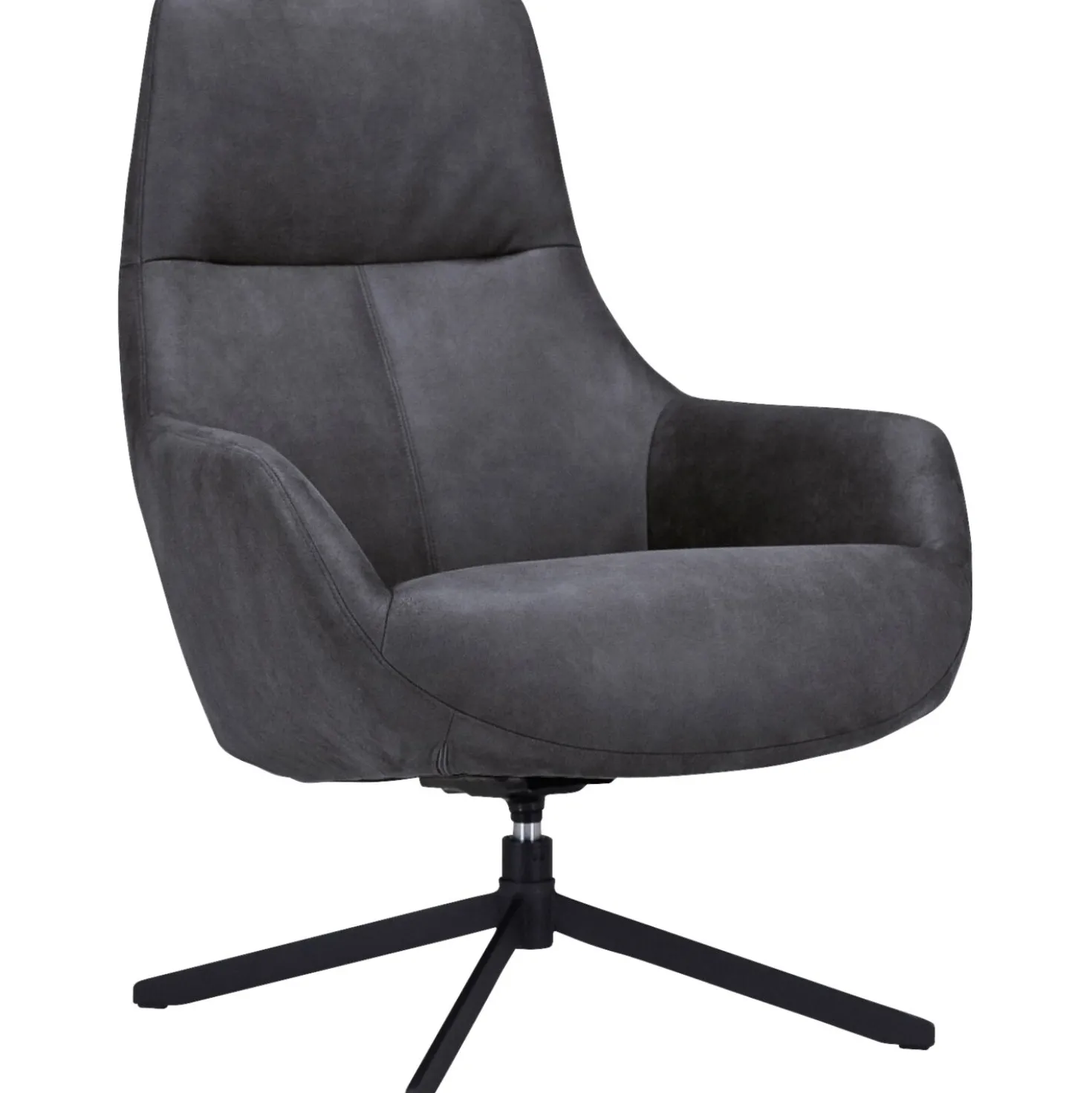 Draaifauteuil Vaneze Microleder antraciet
