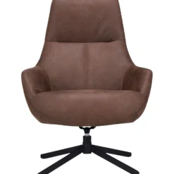 Draaifauteuil Vaneze Microleder bruin