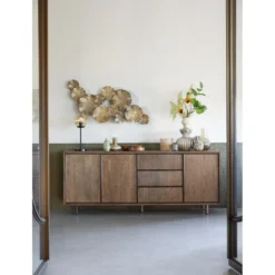 Dressoir Calvo 80x200x45 cm bruin