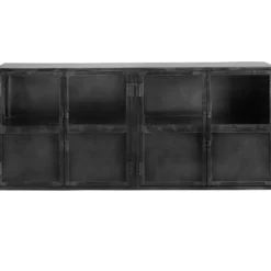Dressoir CARPINO (180 cm) metaal glas