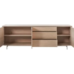 Dressoir Famosa 76x228x45 cm bruin