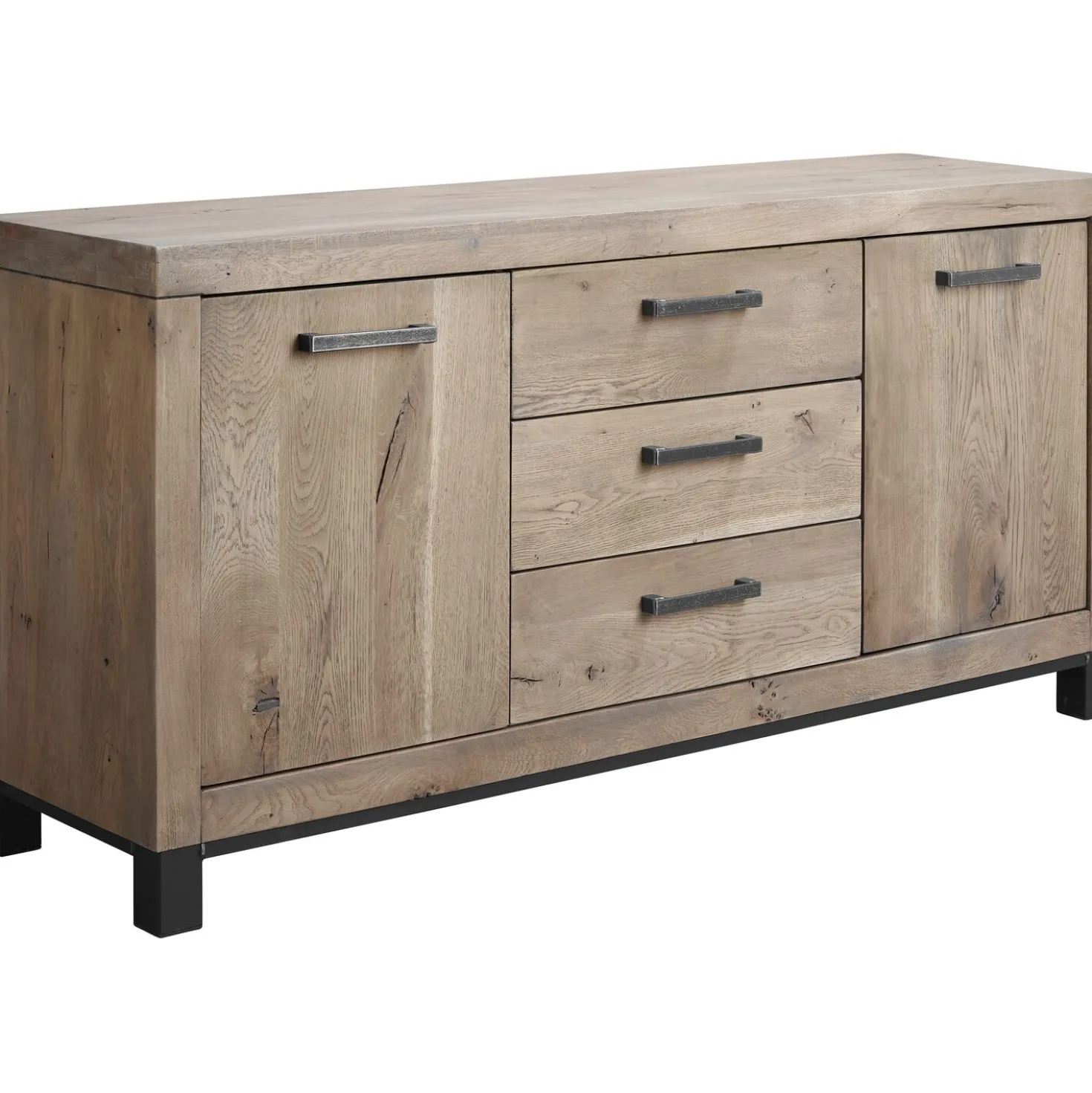 Dressoir HEVANO (162 cm) eikenhout moose