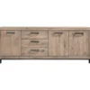 Dressoir HEVANO (207 cm) eikenhout moose