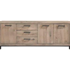 Dressoir HEVANO (207 cm) eikenhout moose