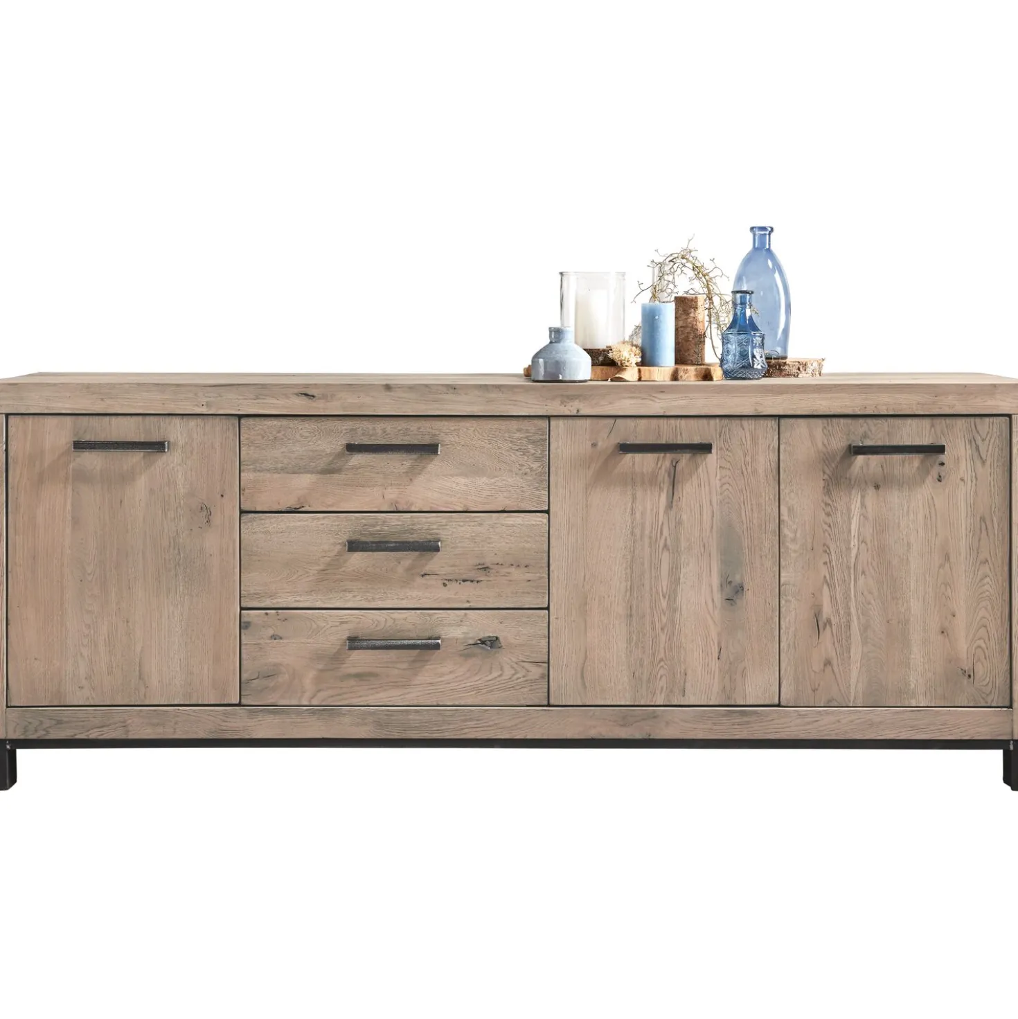 Dressoir HEVANO (207 cm) eikenhout moose