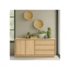 Dressoir Lavio (164 cm) eiken naturel grijs