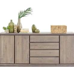 Dressoir Lavio (203 cm) eiken slate