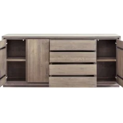 Dressoir Lavio (203 cm) eiken slate