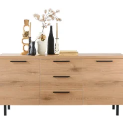 Dressoir Paranno 77x165x42 cm bruin