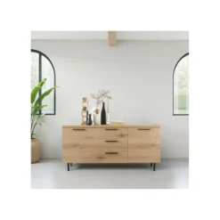 Dressoir Paranno 77x165x42 cm bruin
