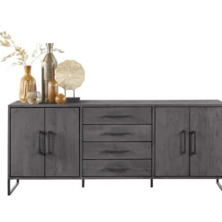 Dressoir Piastra 188 cm zwart