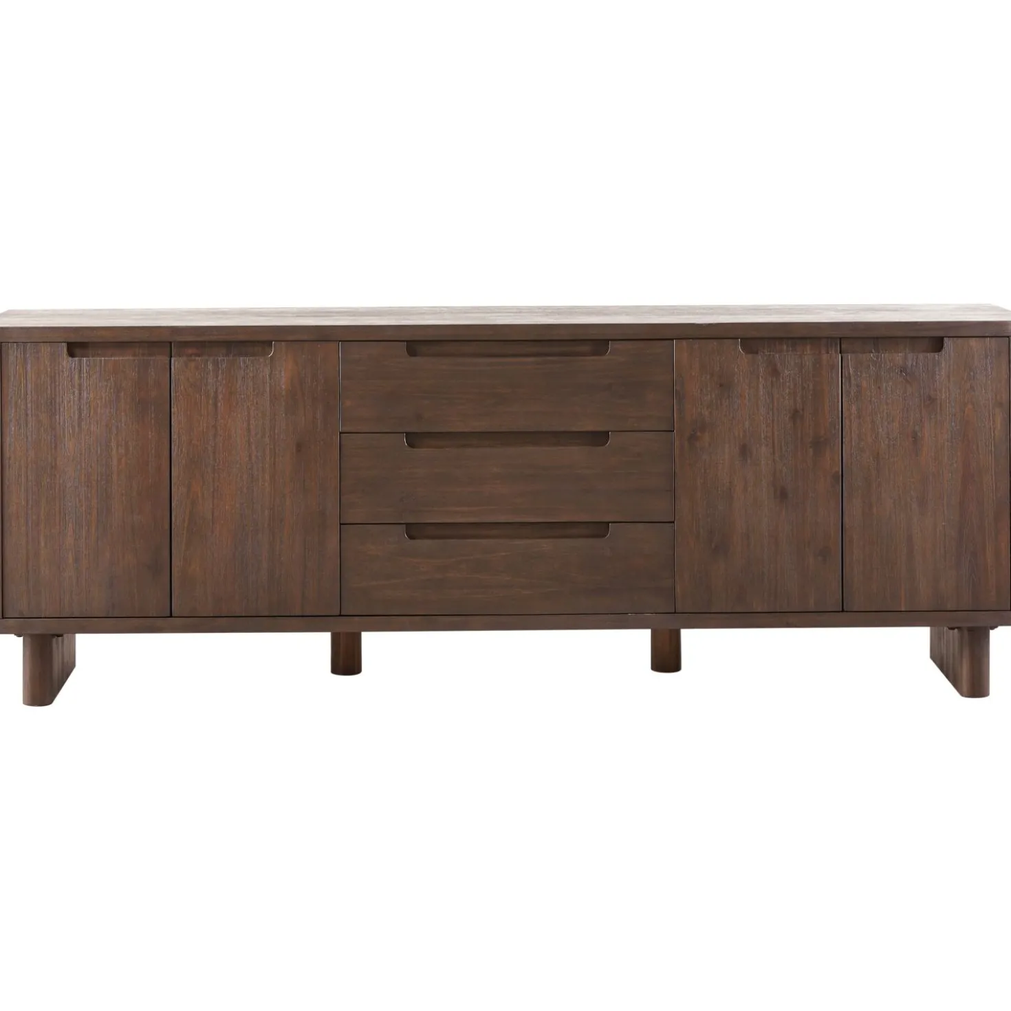 Dressoir Tondato Acaciahout 210x75x42 cm bruin