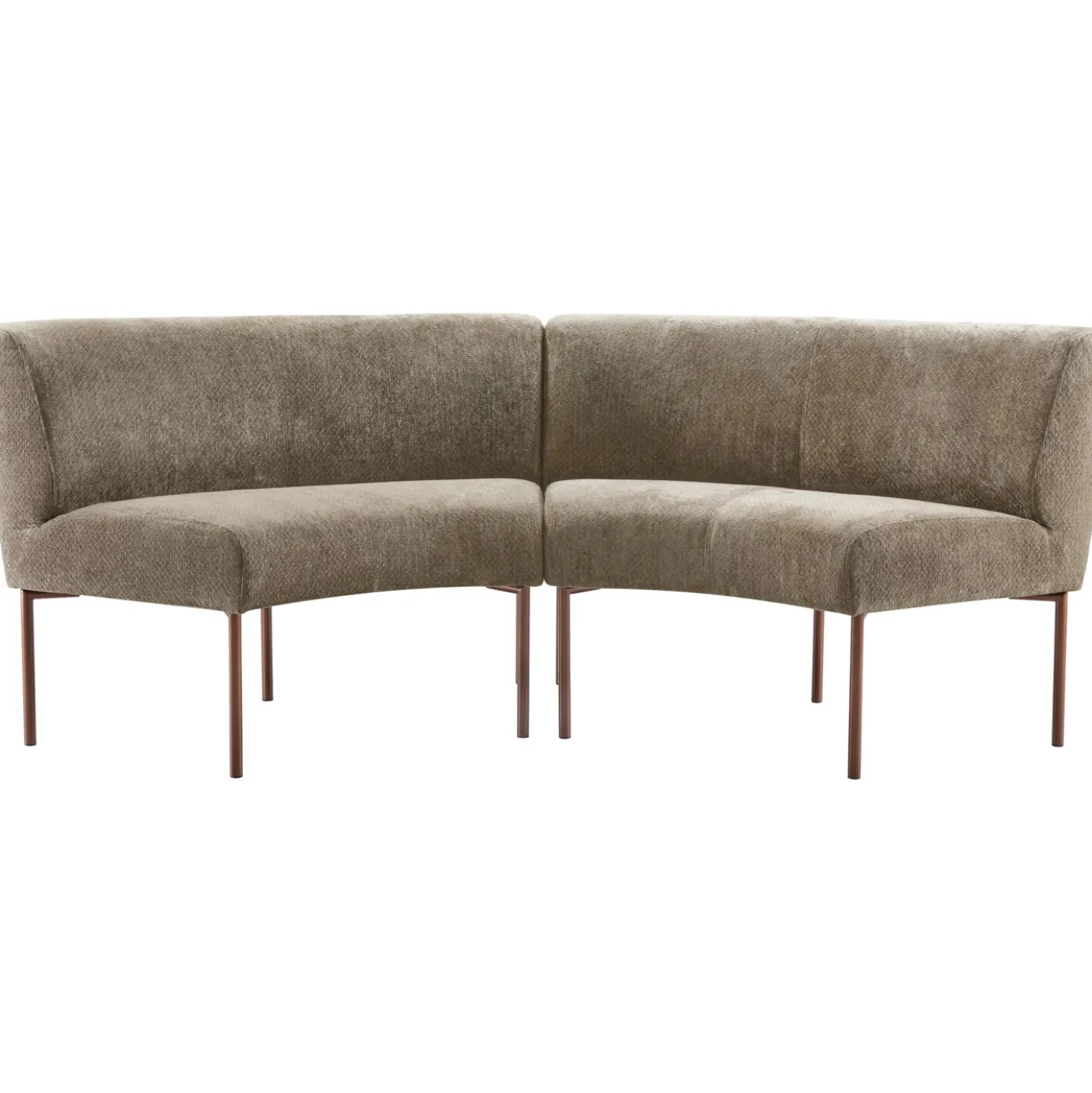 Eetkamerbank Cenare 230 cm taupe