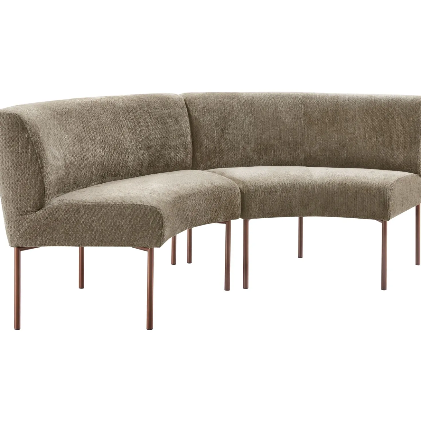 Eetkamerbank Cenare 230 cm taupe