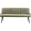 Eetkamerbank Ceno 190 cm combi stof groen