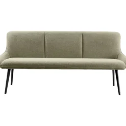 Eetkamerbank Ceno 190 cm combi stof groen