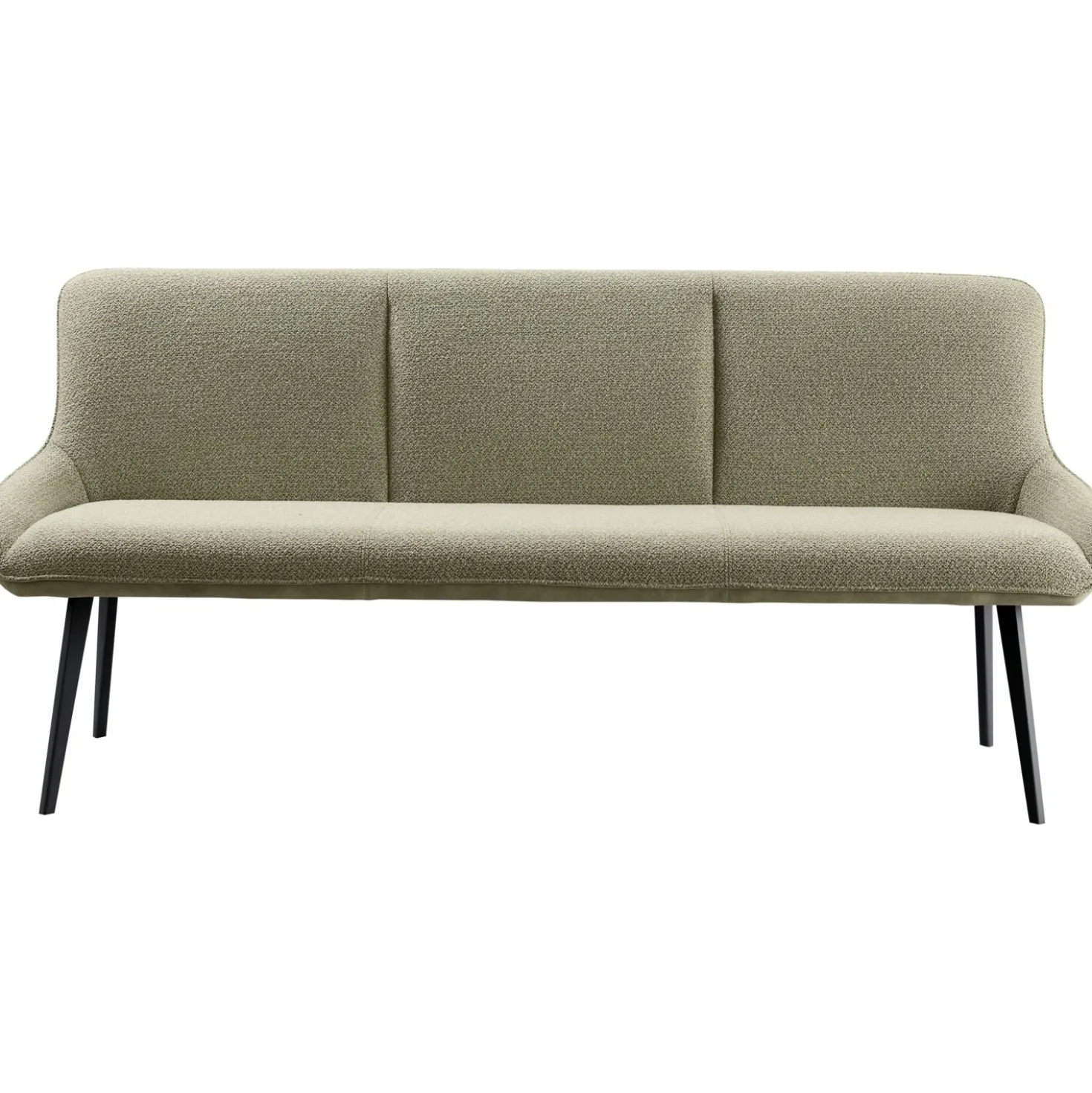 Eetkamerbank Ceno 190 cm combi stof groen
