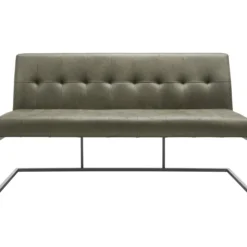 Eetkamerbank Oro 170 cm microleder groen