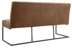 Eetkamerbank Oro 170 cm microleder bruin