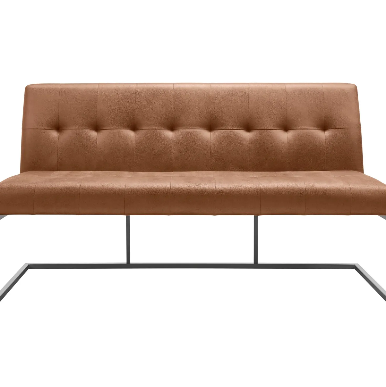 Eetkamerbank Oro 170 cm microleder bruin