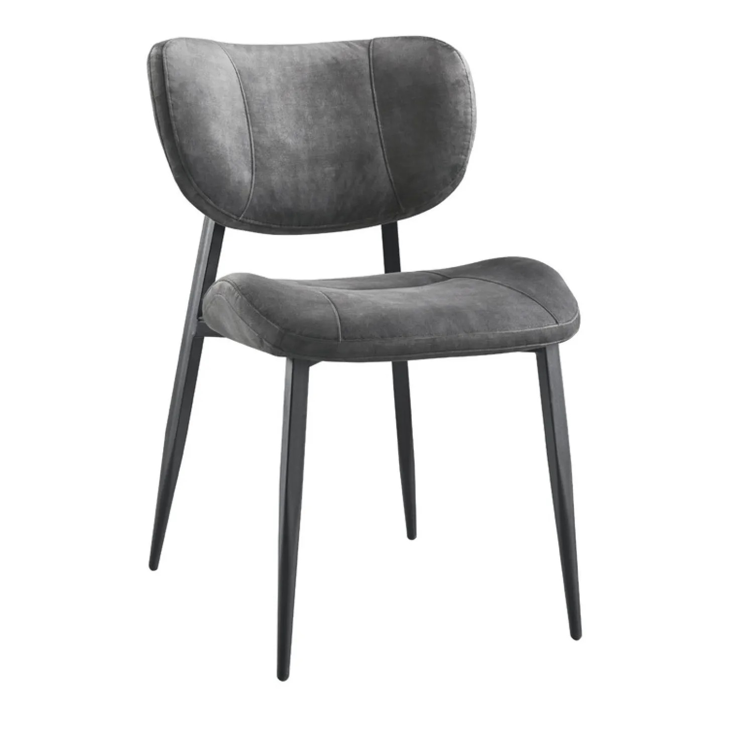Eetkamerstoel Gomba Velvet antraciet