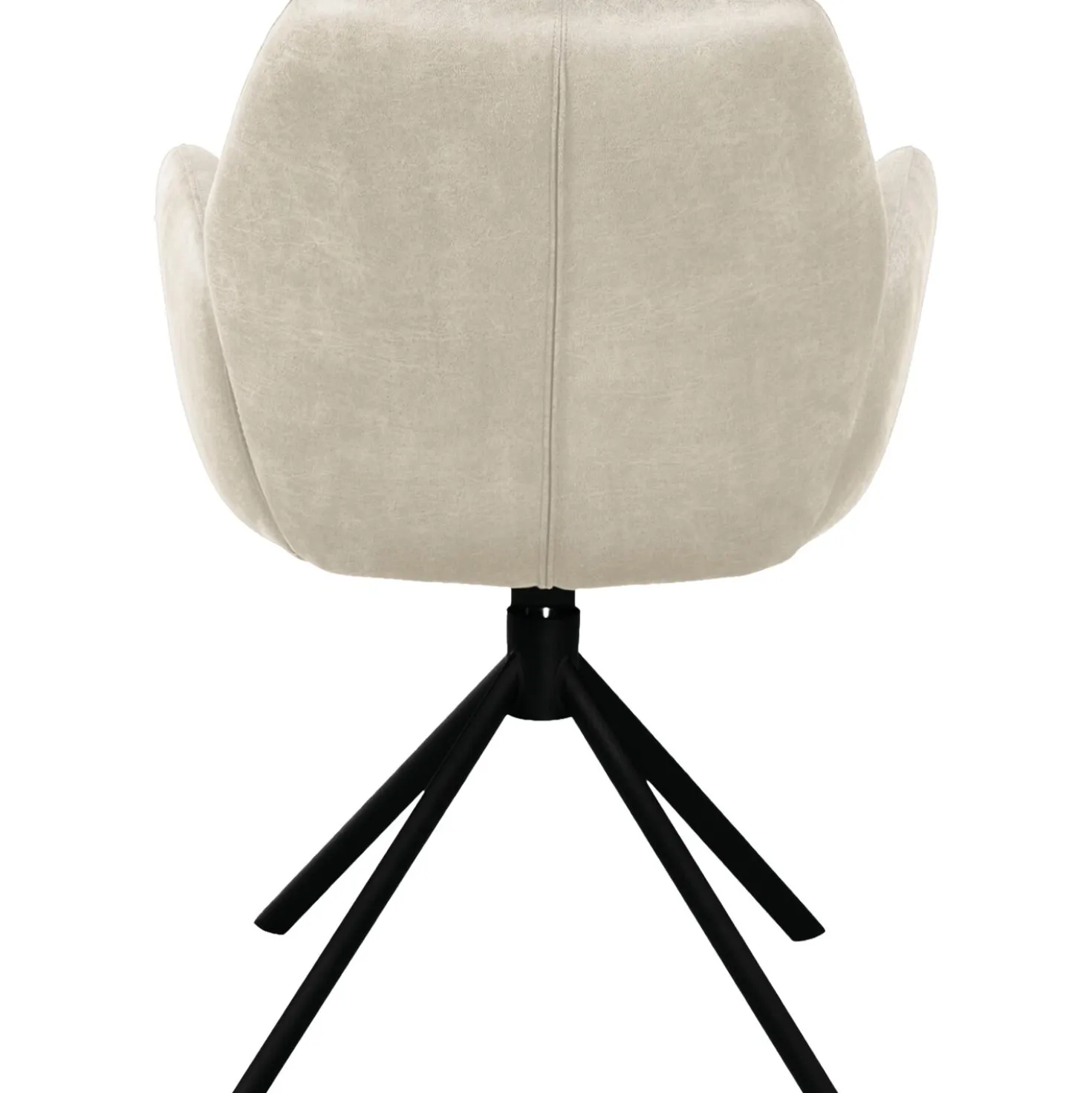 Eetkamerstoel Loranzo Draaibaar microvezel beige