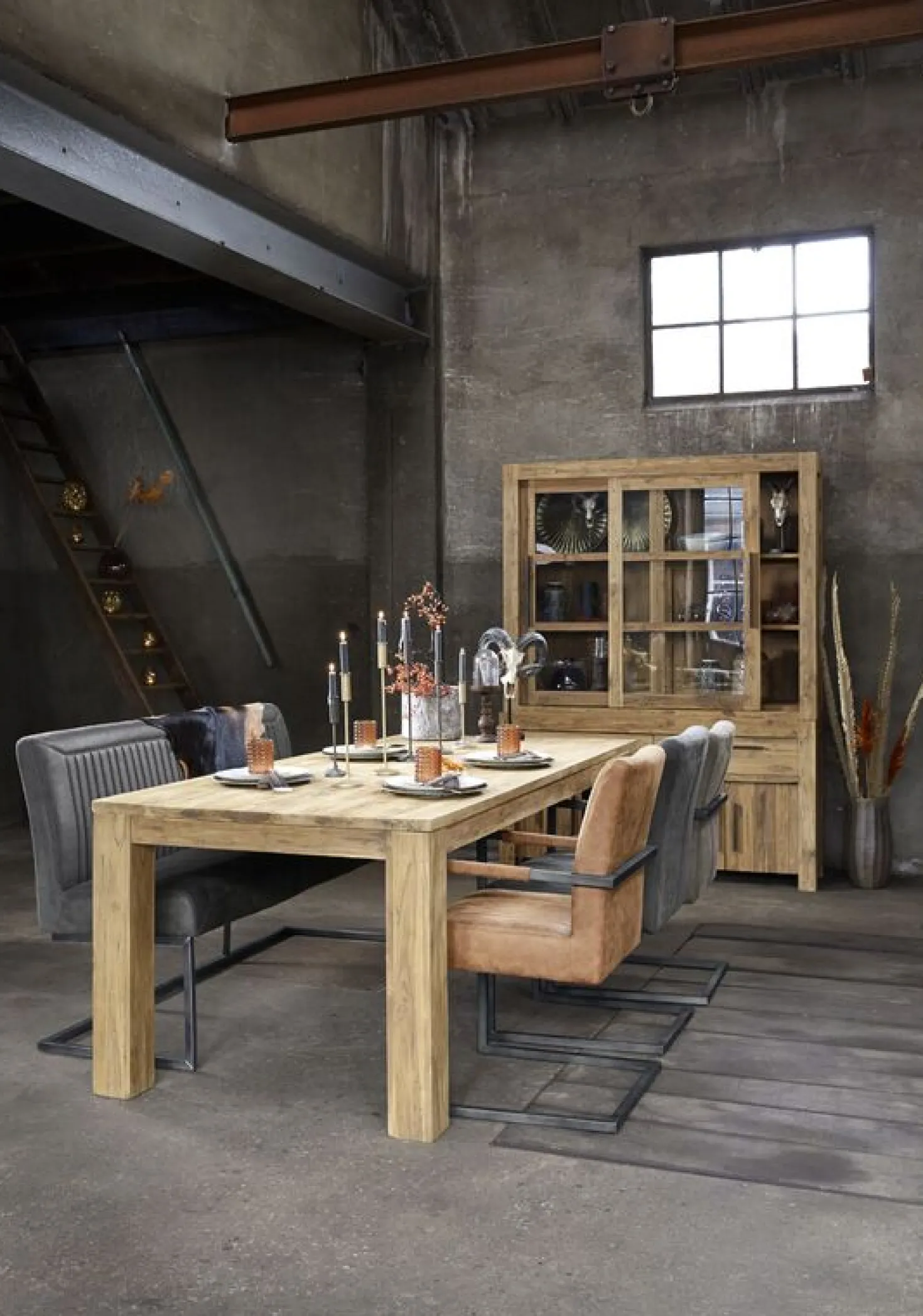 Eetkamerstoel Parantino Met armleuning Taupe