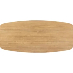 Eettafel Aska Teak 260x110 cm Deens ovaal naturel brushed
