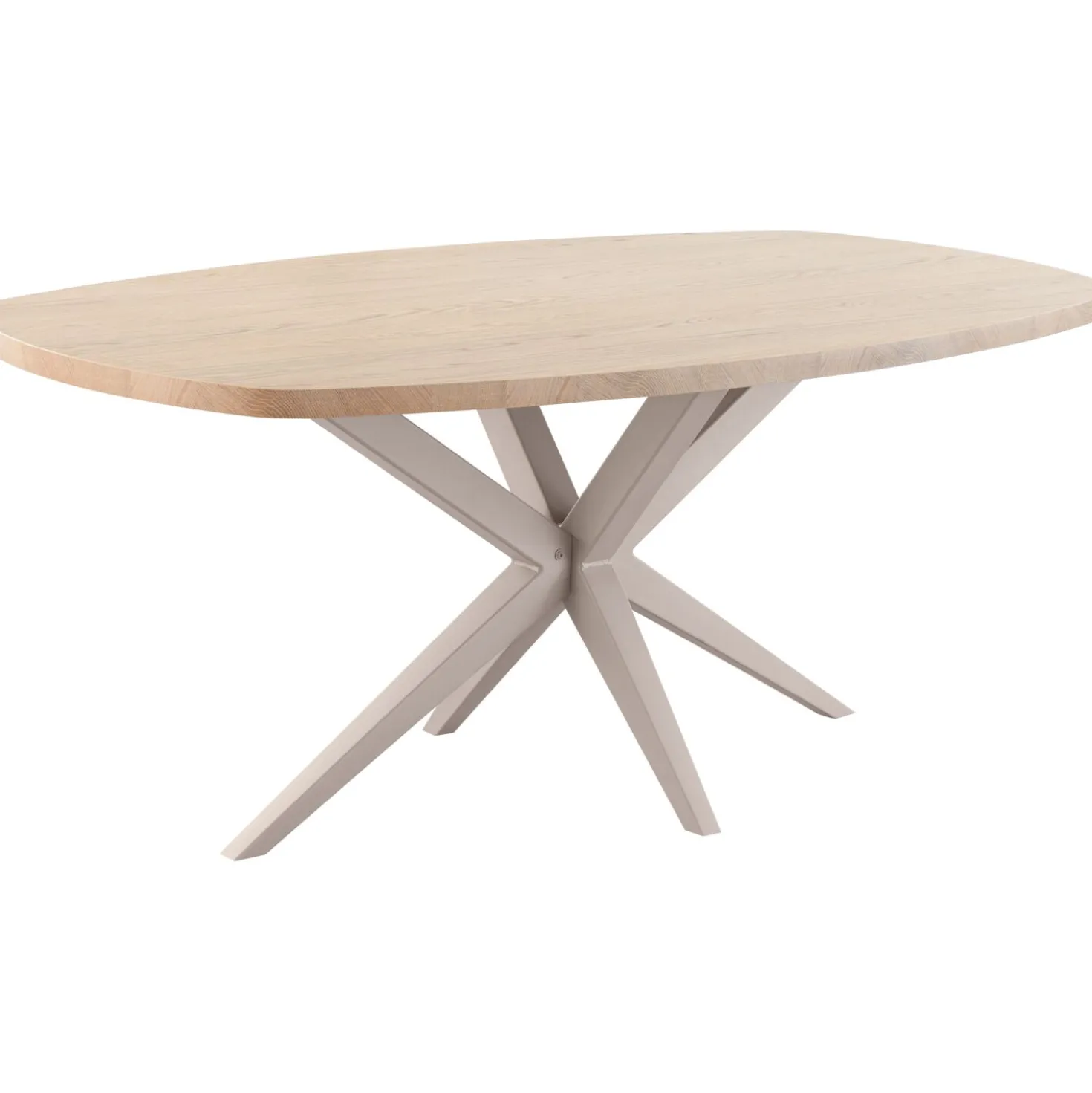 Eettafel Mascaro 190x102 cm Deens ovaal misty oak