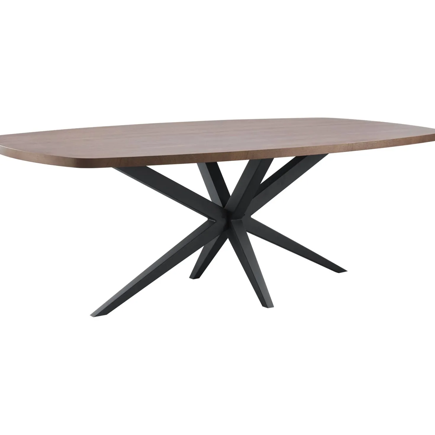 Eettafel Mascaro 160x92 cm Deens ovaal dark mango