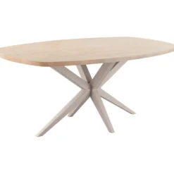 Eettafel Mascaro 275x130 cm Deens ovaal misty oak