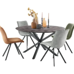 Eettafel Piastra 140 rond zwart