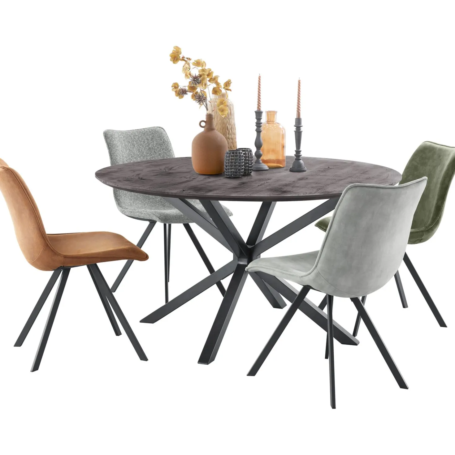 Eettafel Piastra 140 rond zwart