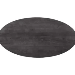 Eettafel Piastra 230x115 cm ovaal zwart