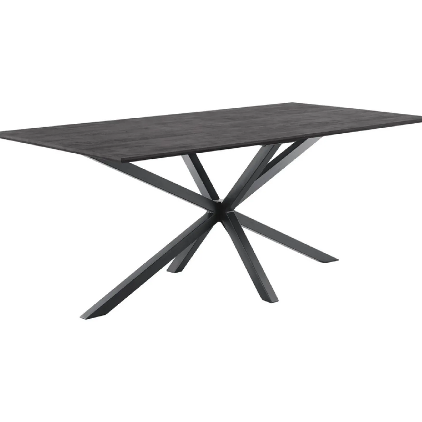 Eettafel Piastra 190x95 cm rechthoekig zwart