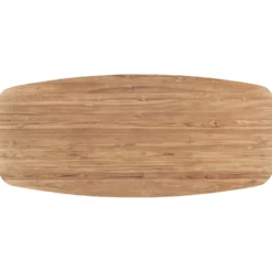 Eettafel Romaro Teakhout 220x100 cm Deens ovaal mix rough