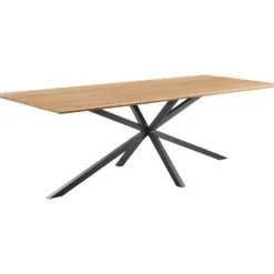 Eettafel Romaro Teakhout 160x90 cm rechthoekig mix rough