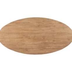Eettafel Romaro Teakhout 240x120 cm ovaal mix rough