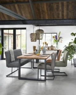 Eettafel ROMARO 190x95 teakhout mix rough