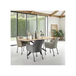 Eettafel Tesino 200x100 cm Deens ovaal