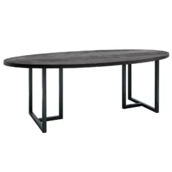 Eettafel Vinito 200x100 cm eikenfineer zwart