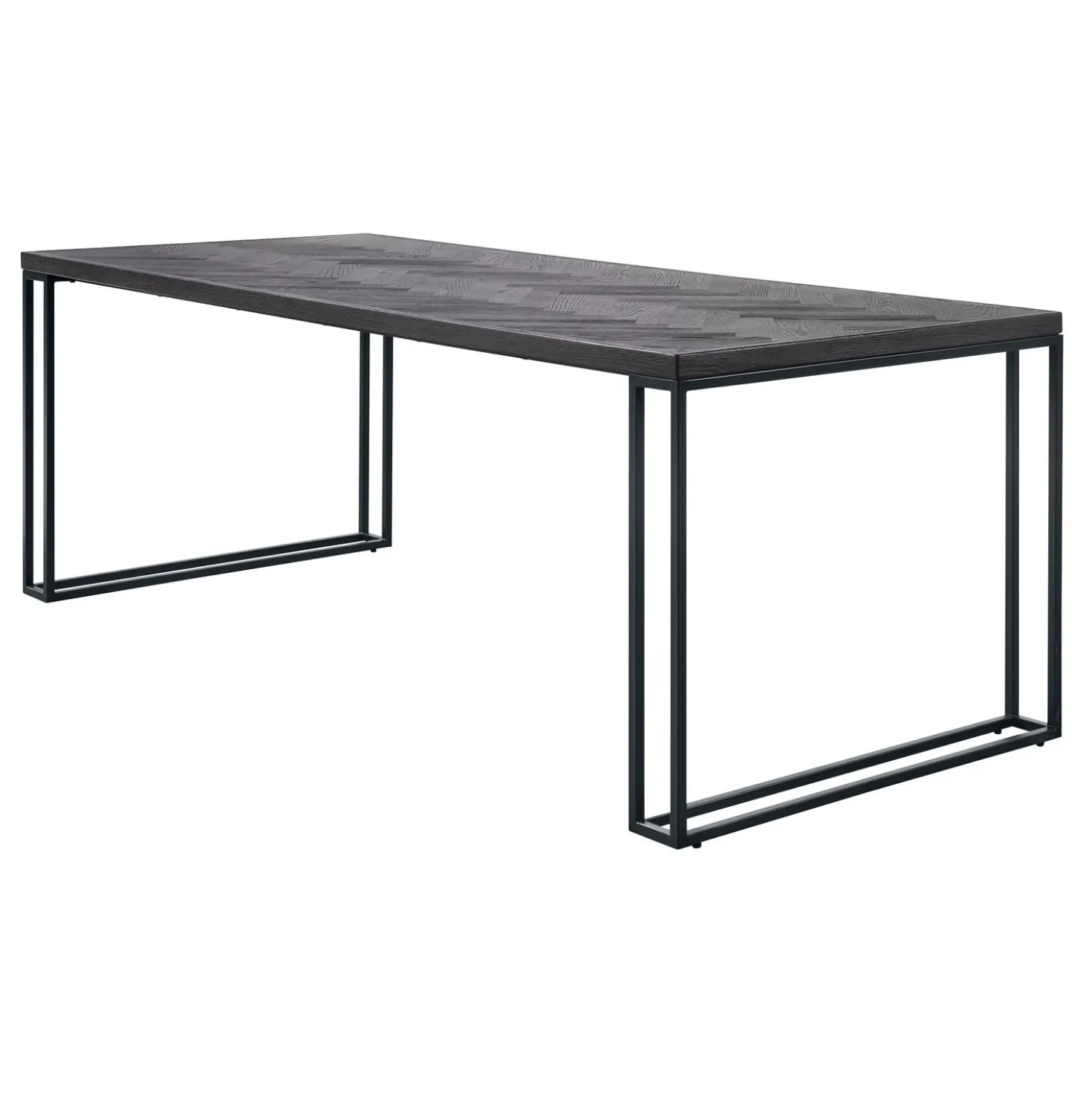 Eettafel Vinito 220x95 eiken fineer zwart