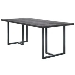 Eettafel Vinito 220x95 eiken fineer zwart