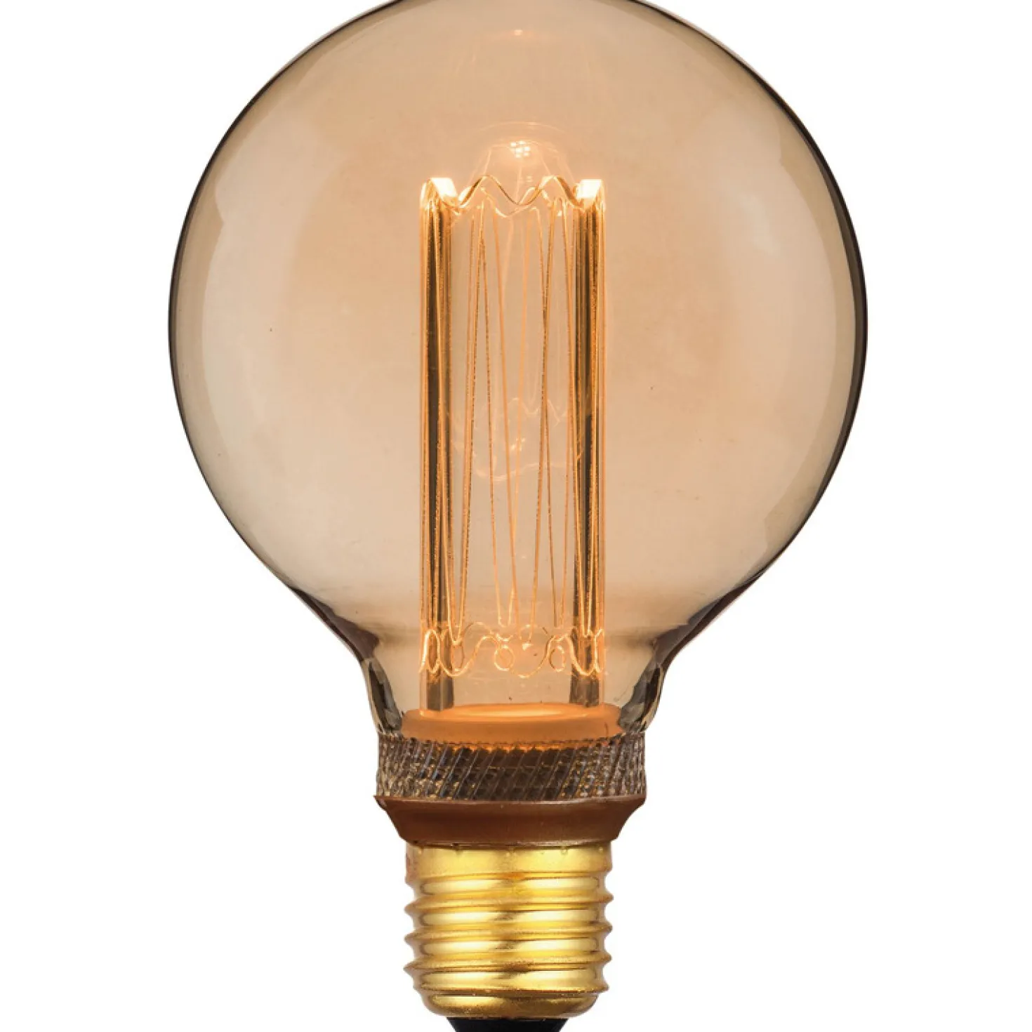 E27 Ledlamp Illumi Amber 3,5 Watt 9,5 cm bol