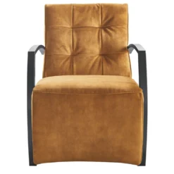 Fauteuil Metal Cognac