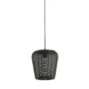 Hanglamp Barzio Mat zwart rond 23cm 1-lichts