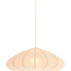 Hanglamp Cantilupo L wit linnen 1-lichts