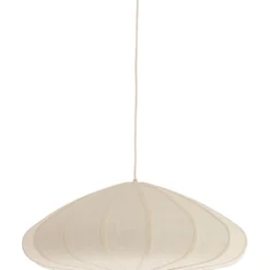 Hanglamp Cantilupo L wit linnen 1-lichts