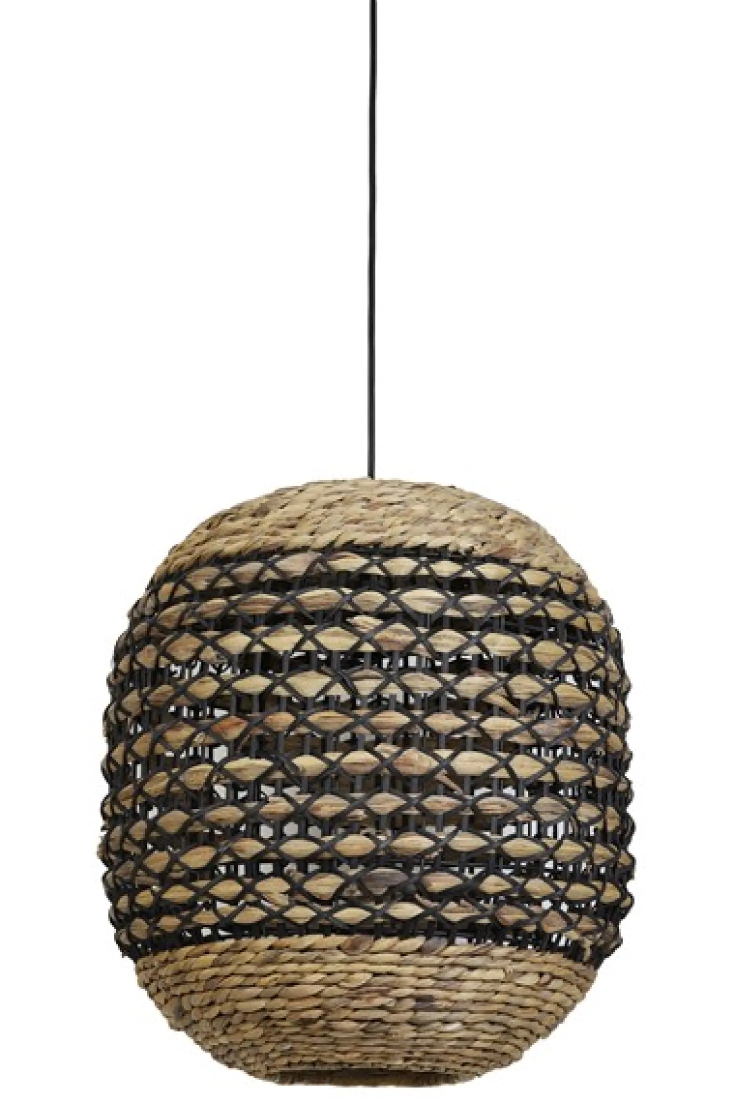 Hanglamp CAPENA Naturel zwart 47x42 cm