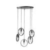 Hanglamp Girare Zwart metaal 5-lichts